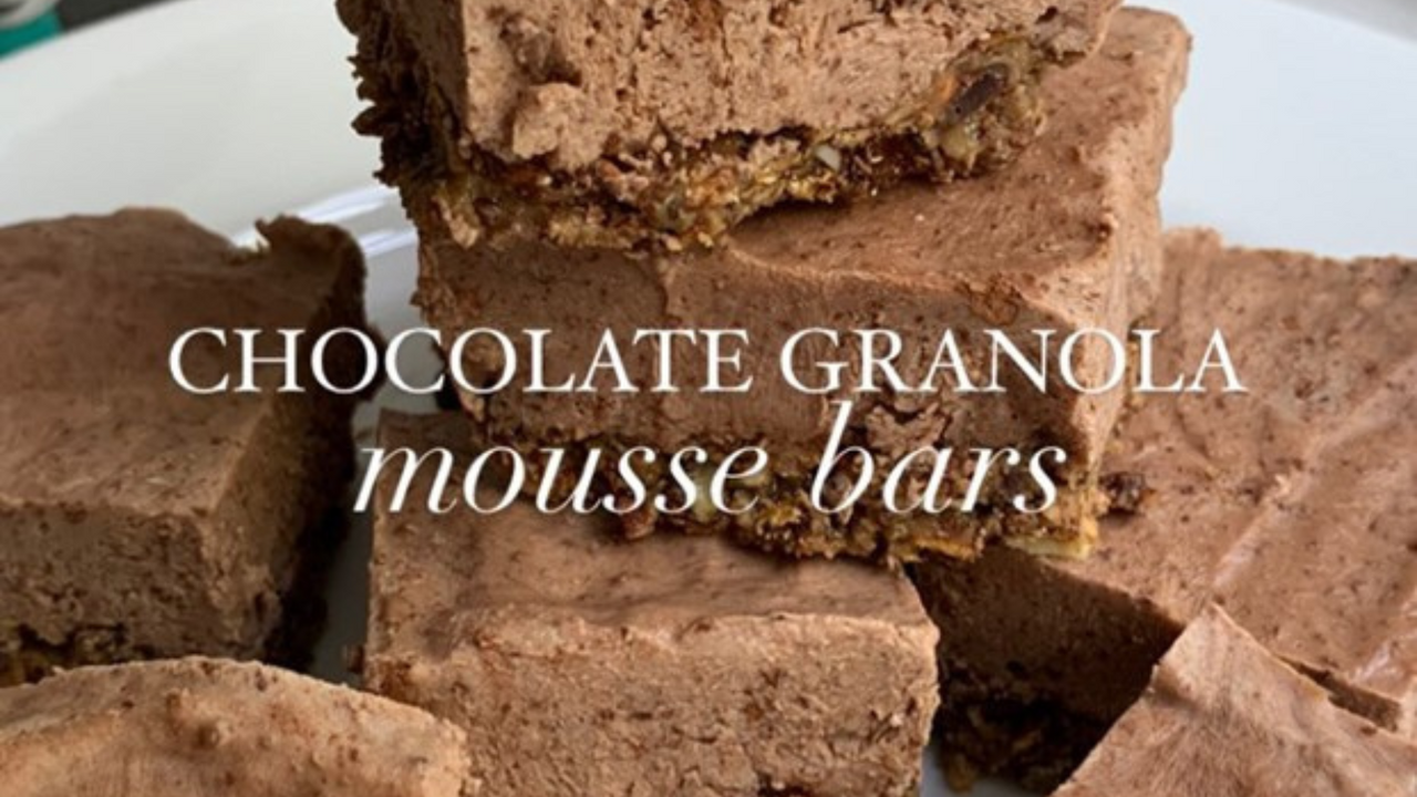 Chocolate Granola Mousse Bars Recipe