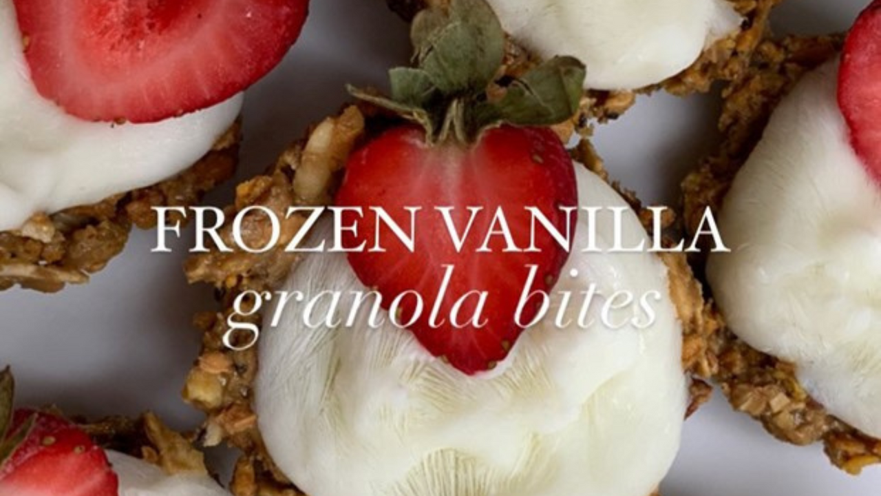 Frozen Vanilla Granola Bites